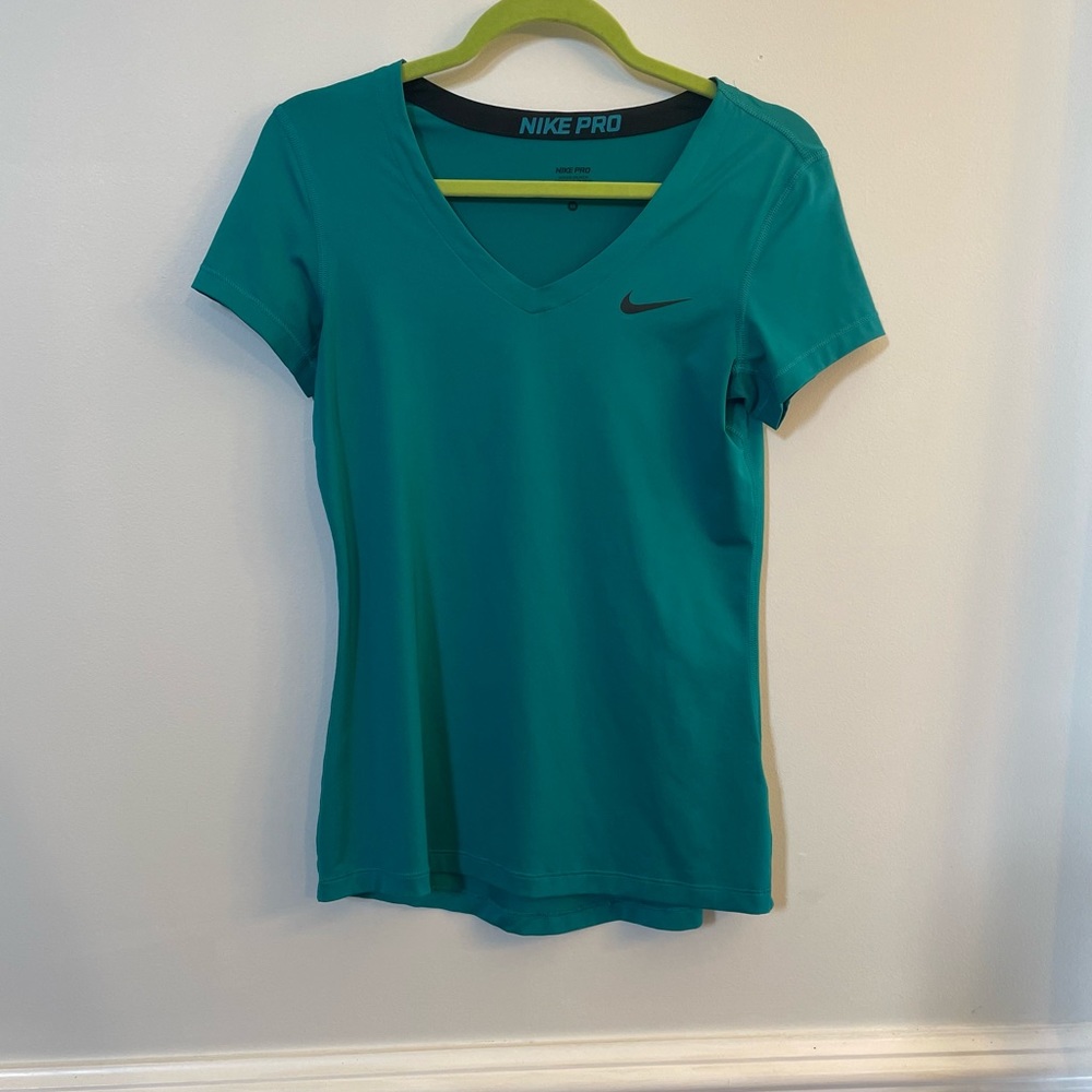 Teal Nike Pro Dri-fit top